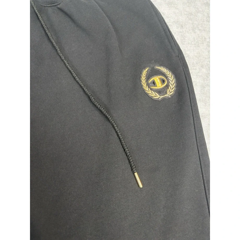 Champion x Muhammad Ali Sweatpants Mens 2XL Black Gold Logo Boxing Joggers